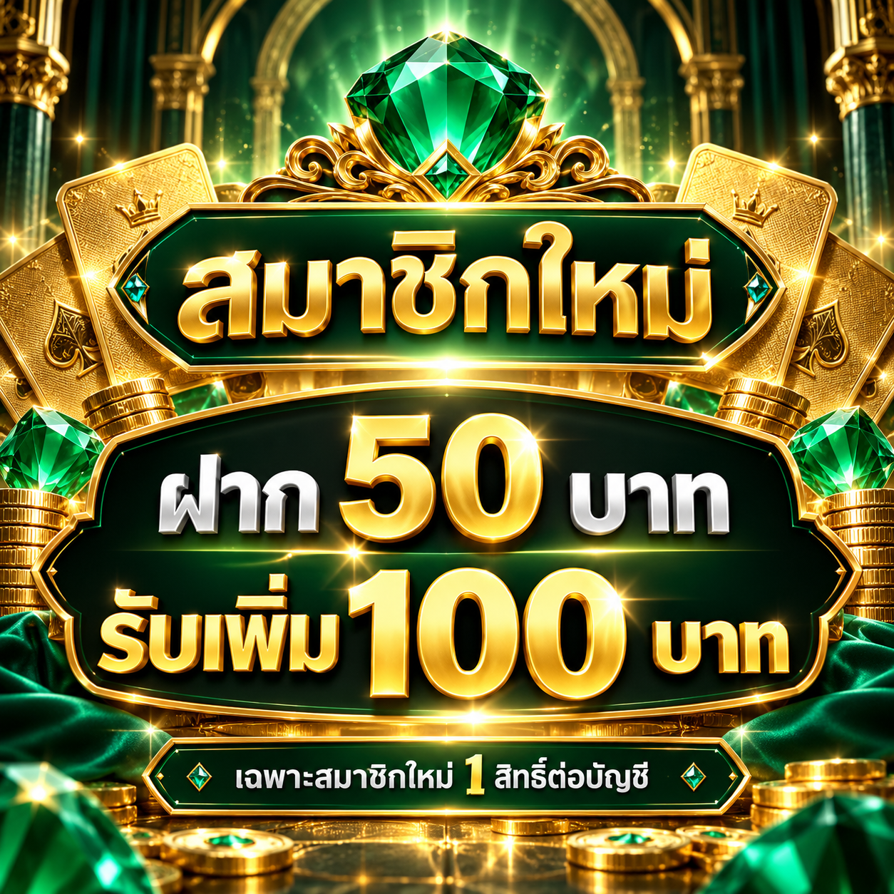 ภาพร่างโปรโมชั่นฝาก 50 รับเพิ่ม 100 บาท sttplus